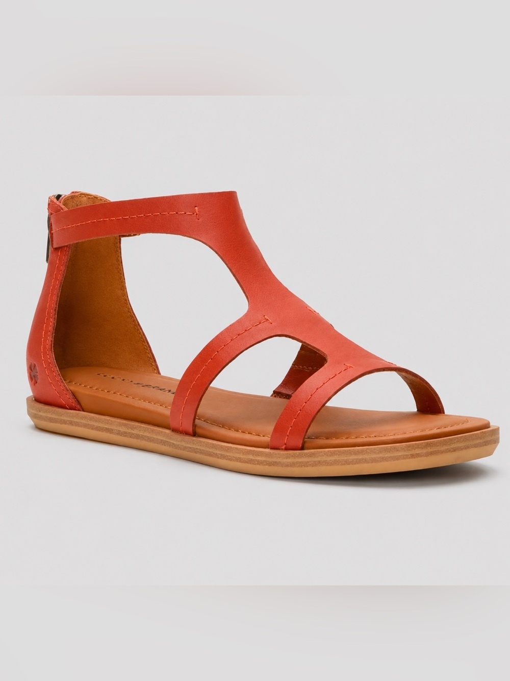 Lucky Brand Nayda T-Strap Gladiator Flat Sandals Sz 8 & 6 Ankle Strap Summer New
